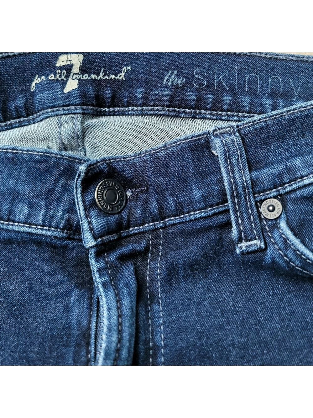 7 For All Mankind Skinny Denim Jeans Size 30